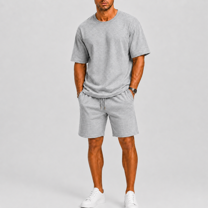 Men's Oversized Set with T-Shirt and Shorts – Relaxed Fit