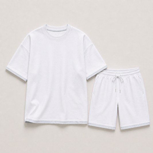 Men's Oversized Set with T-Shirt and Shorts – Relaxed Fit