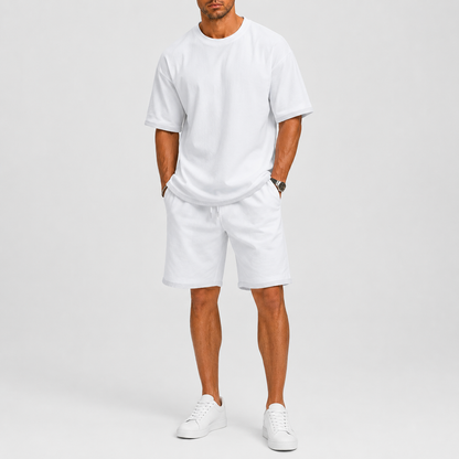 Men's Oversized Set with T-Shirt and Shorts – Relaxed Fit