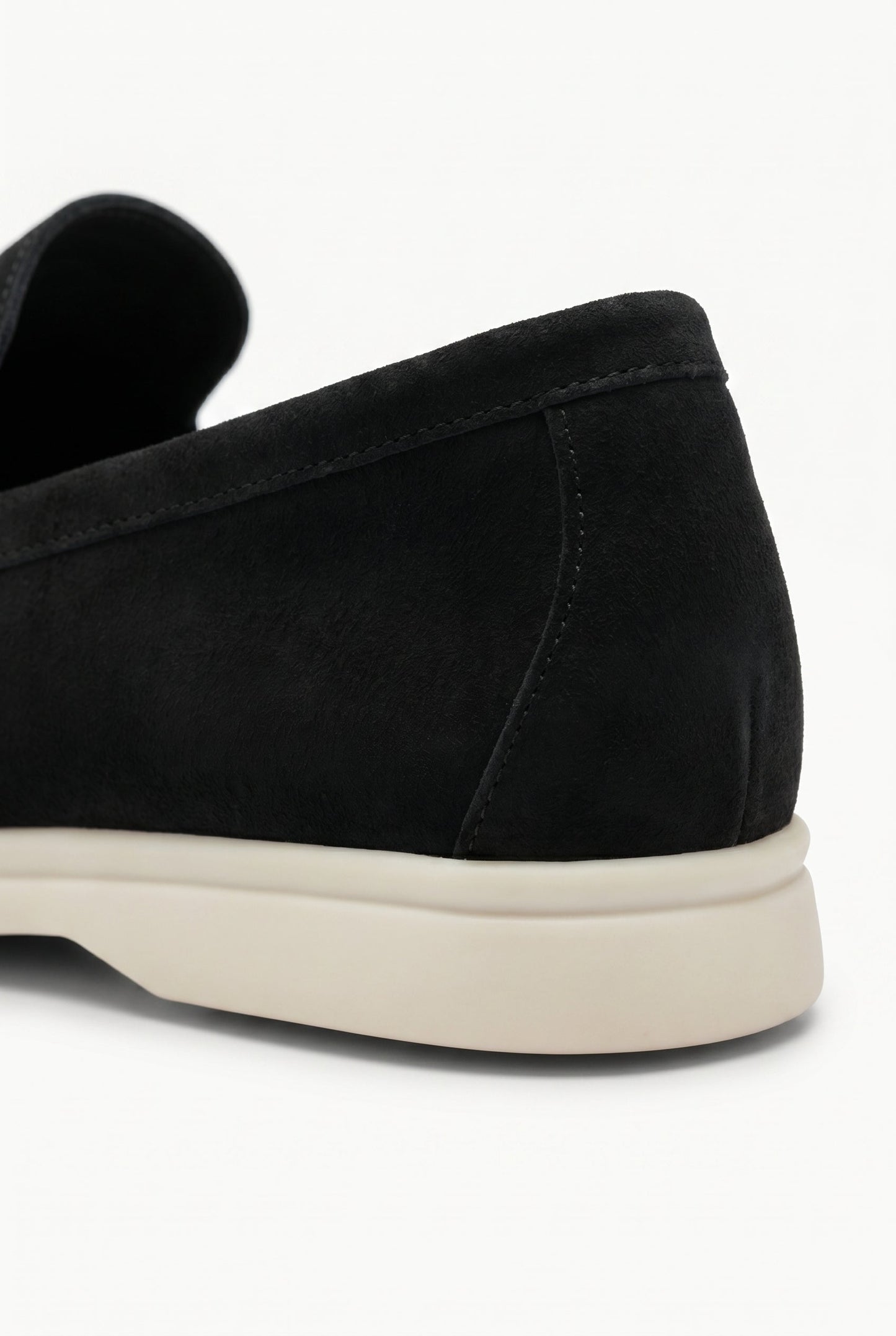 Penny Loafer for Men in Black Suede - Handmade Italian Men's Shoes