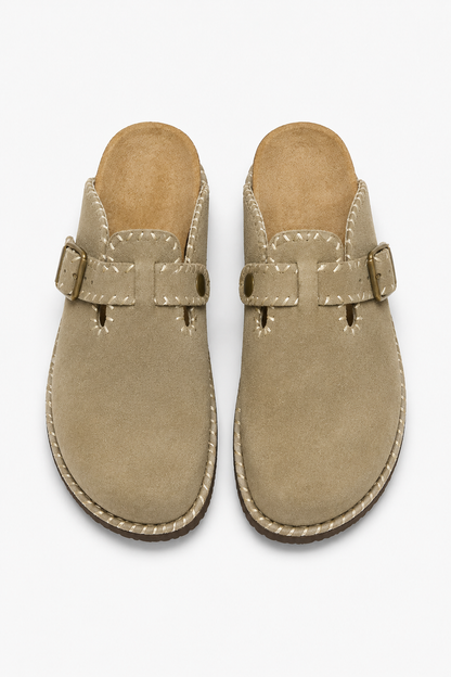 Mens Sand Suede Sandals